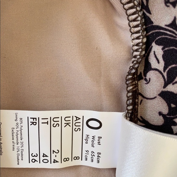 Zimmerman 50’s Prima Brown Cherry Halter Bikini 0A - Picture 6 of 12